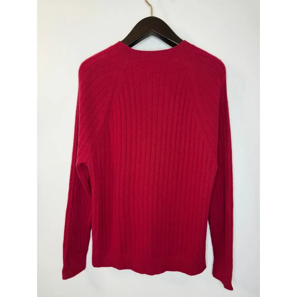 Banana Republic Cashmere Ribbed Crew Neck Sweater Men's L